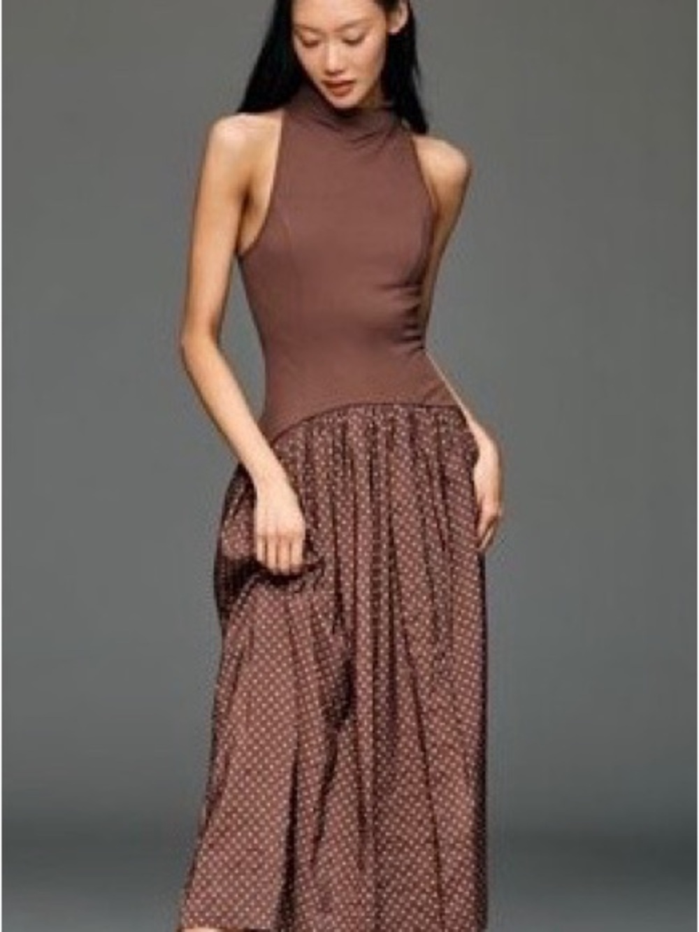 Maeve Mariana drop-waist maxi dress